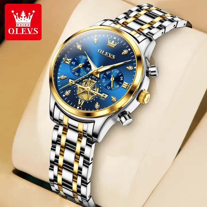 OLEVS nouvelle montre à Quartz pour dame volant d'inertie conception diamants élégant haute qualité