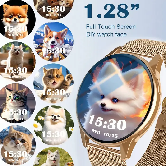 2025 nouvelles femmes SmartWatch Bluetooth appel dame montres Sport étanche fréquence cardiaque sommeil montre