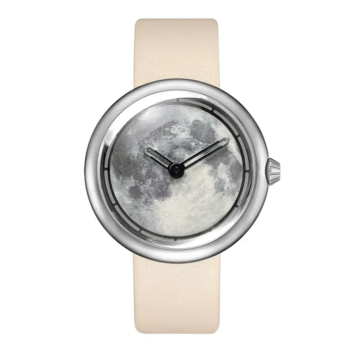 Montre à quartz étanche pour homme, série Daniel Gorman DG9314 Pi Planet, imprimé en 3D, cadran Shoo