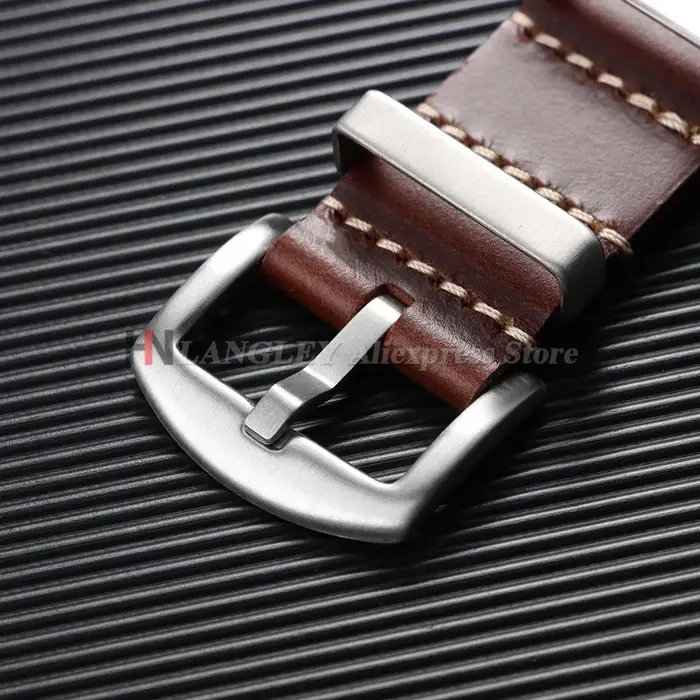 Bracelet de montre en cuir véritable 18mm 20mm 22mm 24mm pour Smartwatch