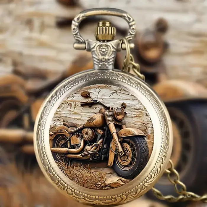 Montre de poche de moto Vintage exquise