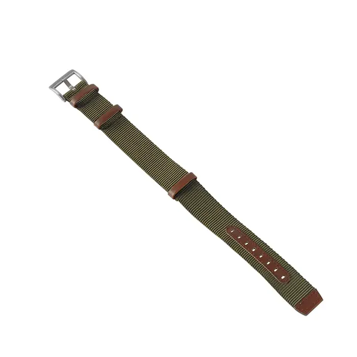 Vert noir gris 18mm20mm 22mm Nylon + bracelet en cuir véritable montre de terrain kaki H 69439931 441