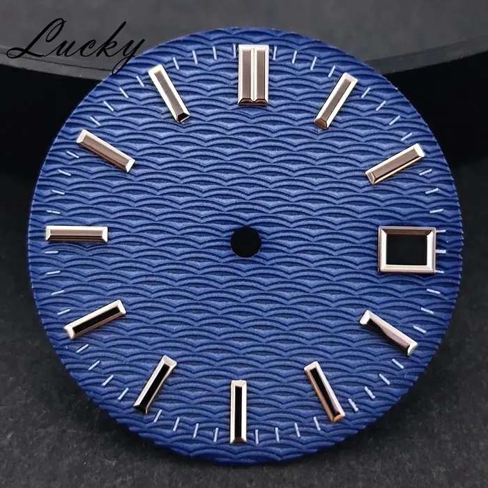 Cadran de montre 28, 5 mm bleu
