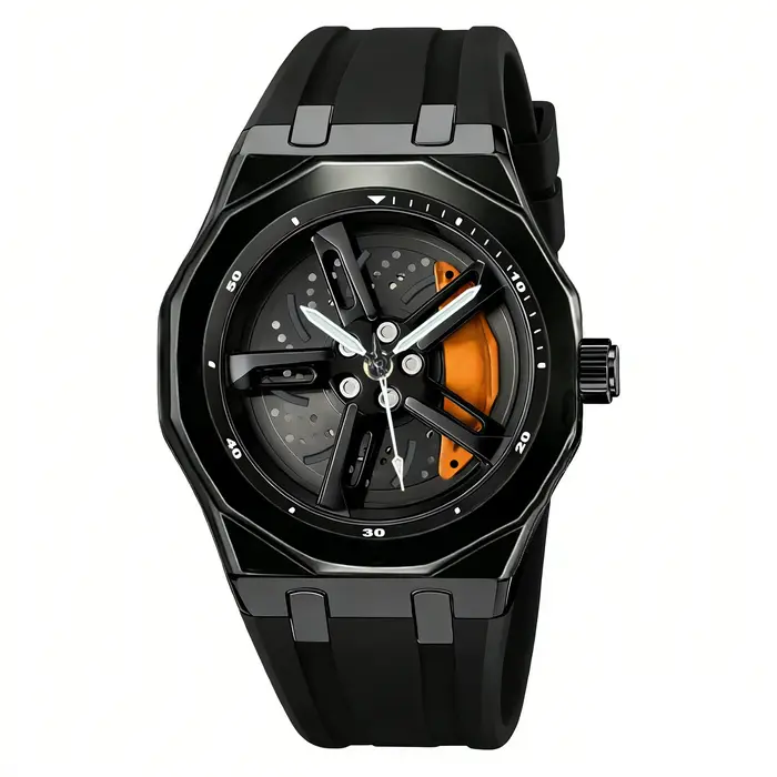 Nouvelle montre pour homme de haute qualité avec un design à roues rotatives