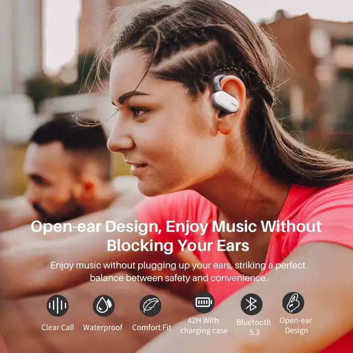 TOZO OpenBuds OWS Bluetooth 5.3 écouteurs oreille ouverte casque sans fil écouteurs appels cristalli
