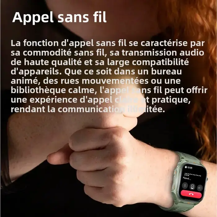Montre connectée électronique avec appels Bluetooth