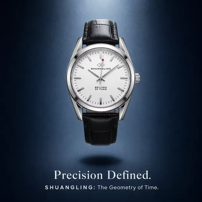 Montre-bracelet automatique vintage pour homme Shanghai Shuangling 20 rubis à remontage