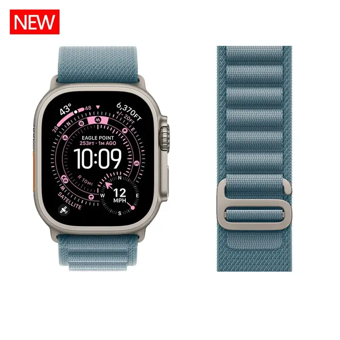 Bracelet à boucle alpine pour Apple Watch Ultra 3 bandes 49mm