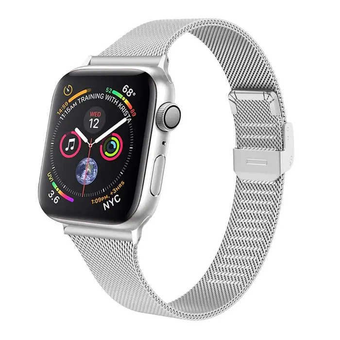 Bracelet boucle milanaise pour Apple Watch série 7 6 SE 5, 44mm 42mm, pour Apple Watch 4 3 2 1 38mm