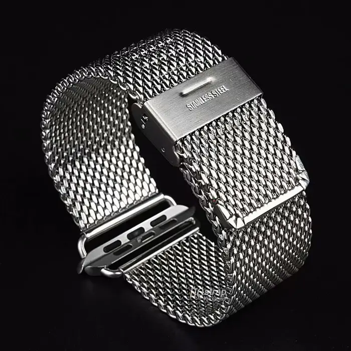 Bracelet milanais 1.0mm pour Apple Watch 49mm 45mm 44mm 41mm 40mm 38mm 42mm