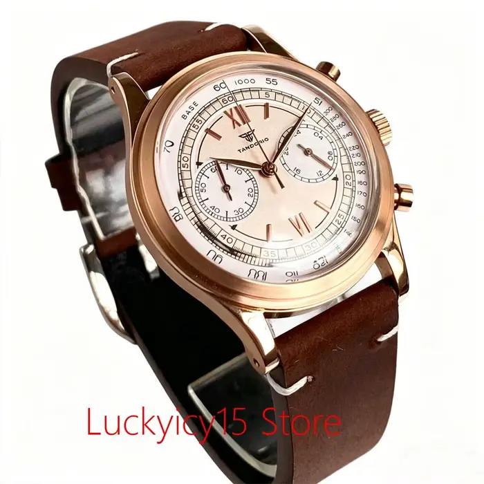 Montre Vintage en or Rose pour hommes