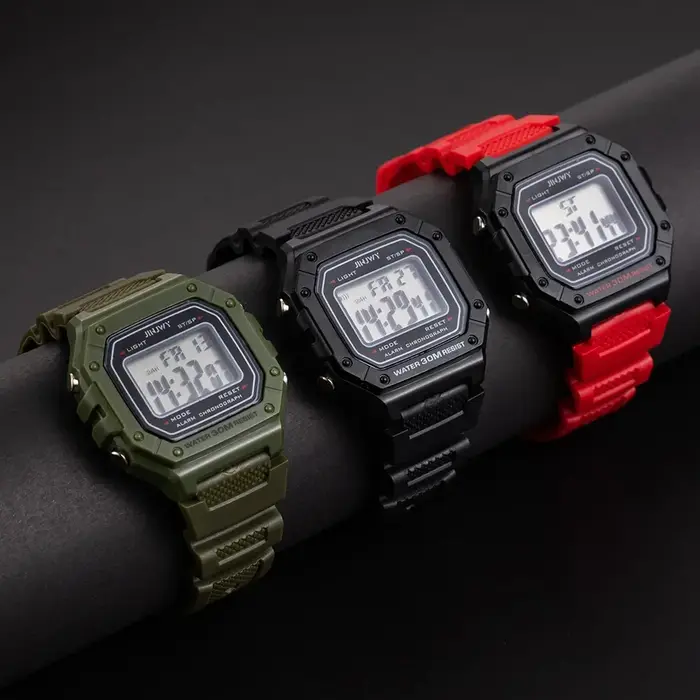 Mode hommes montre numérique militaire résistant à l'eau Sport montres marque de luxe armée