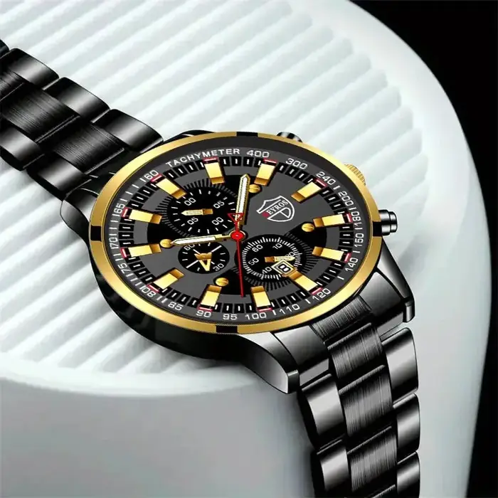 Montre à Quartz numérique pour hommes