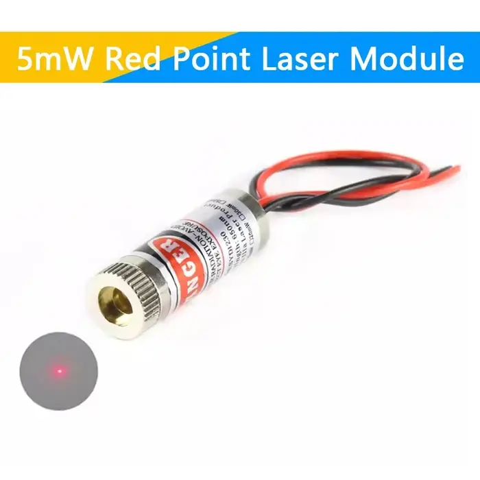 Tête de Module Laser à pointe rouge/ligne/croix 650nm 5mW