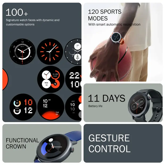 Version Globale CMF by Nothing Watch Pro 2 Écran AMOLED 1,32 pouces Appels Bluetooth avec Réduction 