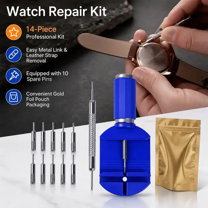 Kit d'outils de démontage de maillons de montre en métal pour ajustement