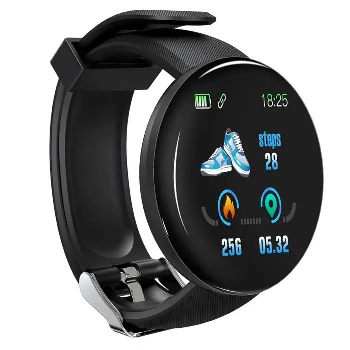 D18 montre intelligente hommes femmes Smartwatch pression artérielle étanche montres numériques sport Fitness Tracker