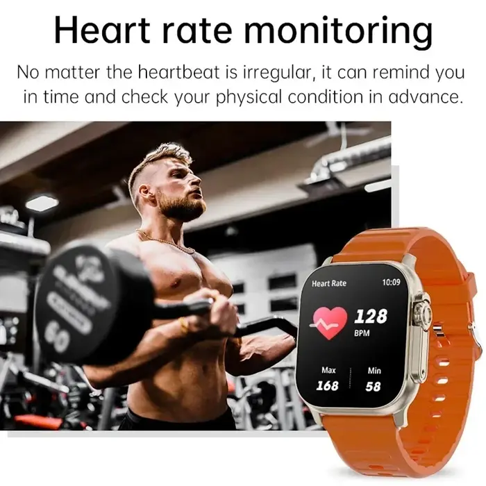 Nouvelle Montre Connectée Homme 2026 – Écran HD 2,01 Pouces, Appel Bluetooth, Suivi Santé et Fitness, Modes Multi-Sports – Compatible Android et iOS