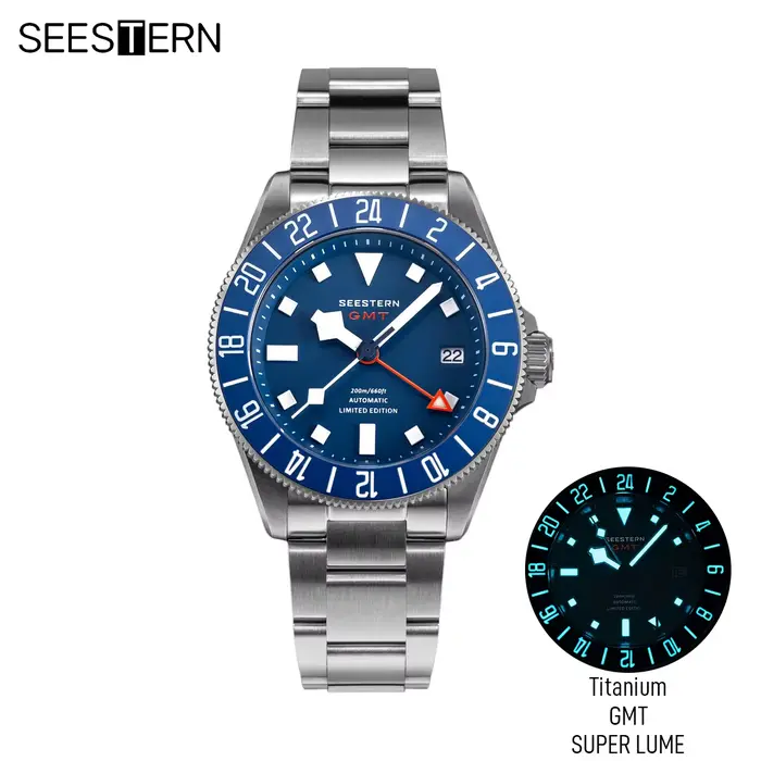 Montre de plongée GMT pour hommes