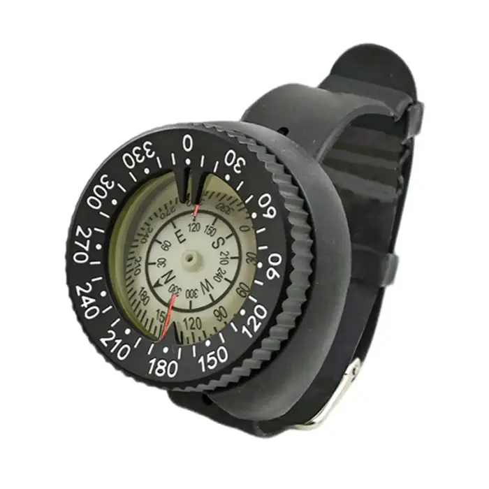 Boussole montre style sous-marine 50m boussole de plongée professionnel étanche navigateur plongée l