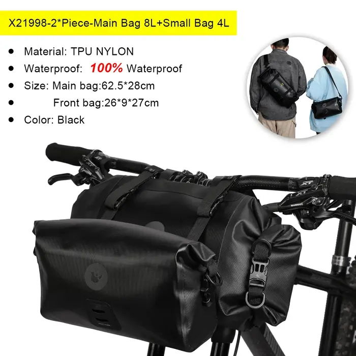 Rhinowalk – Sac de vélo étanche de grande capacité