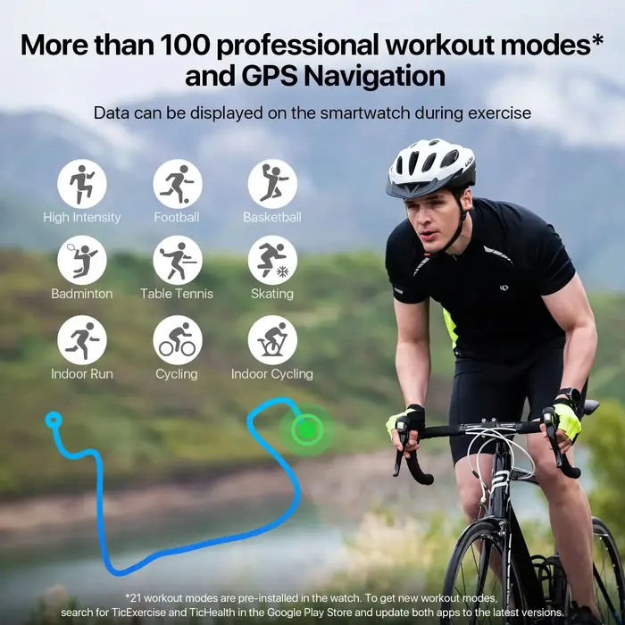 Montre connectée Wear OS pour homme et femme