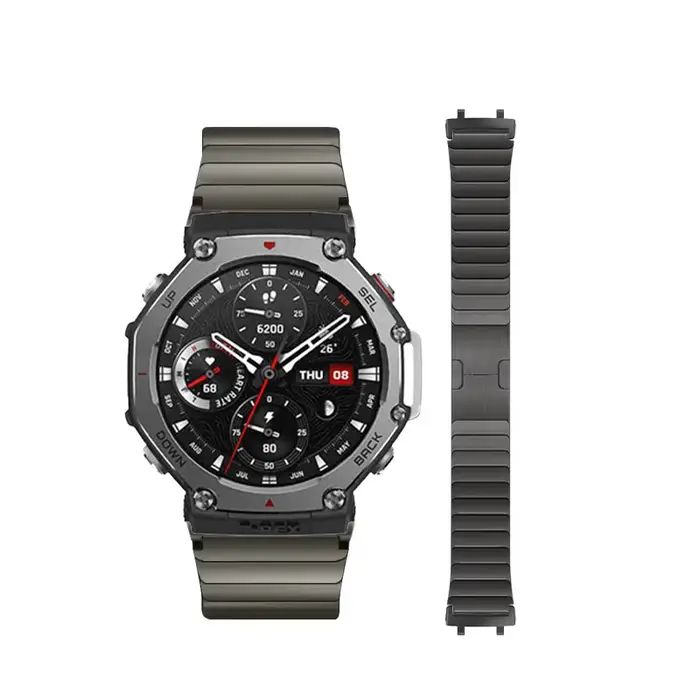 Bracelet en métal de luxe pour montre intelligente Amazfit t-rex 3
