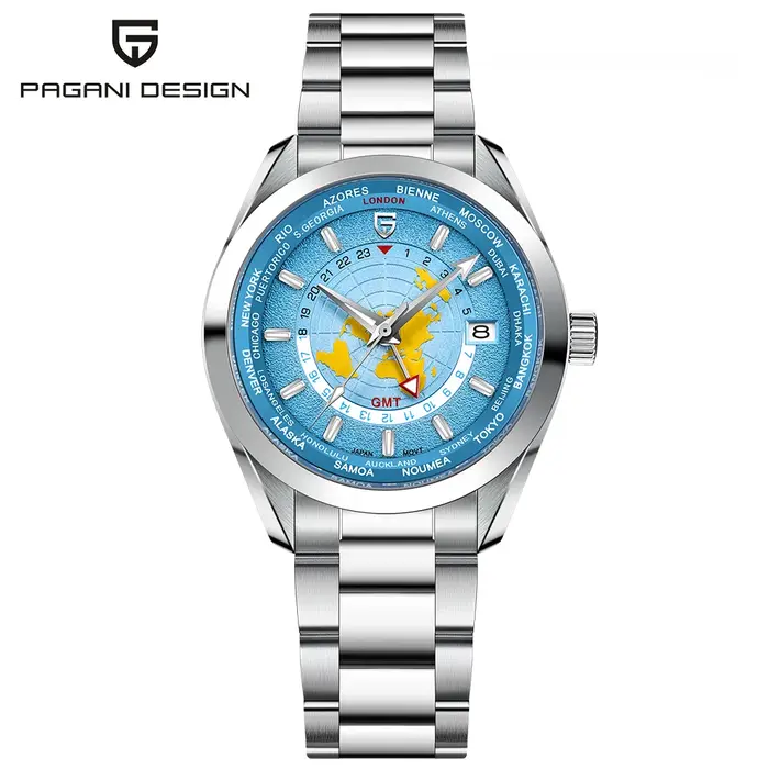 2026 PAGANI DESIGN heure mondiale GMT Zone carte montres pour hommes montre automatique pour hommes