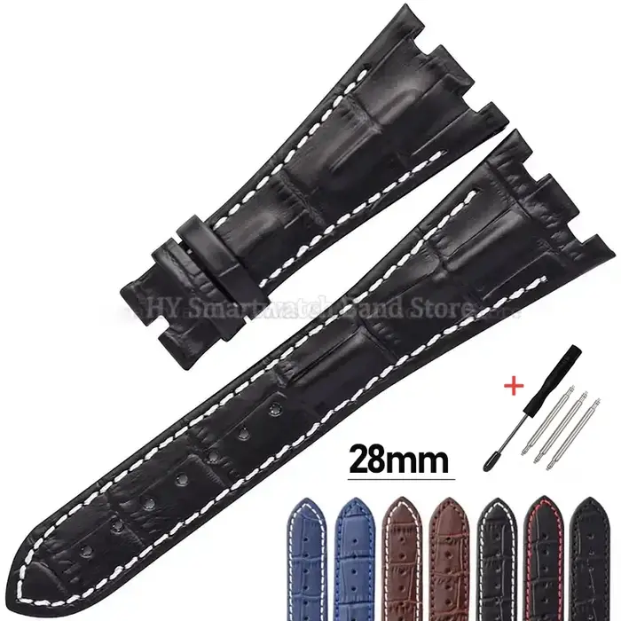 Bracelet de montre en cuir de 28mm