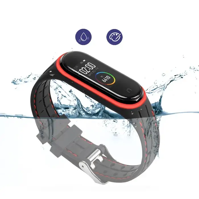 Bracelet de montre de sport en silicone pour Xiaomi Mi Band