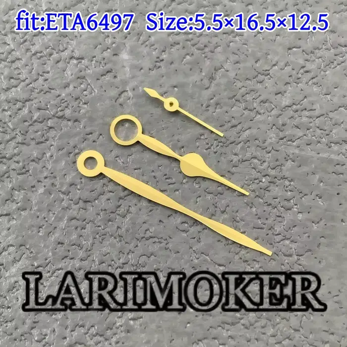 LARIMOKER ETA6497 aiguilles de montre or Rose blanc bleu noir argent et or