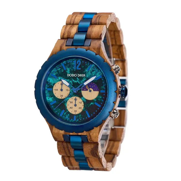 DODO DEER une montre à Quartz en bois pour hommes