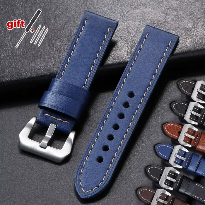 Bracelet de montre en cuir véritable