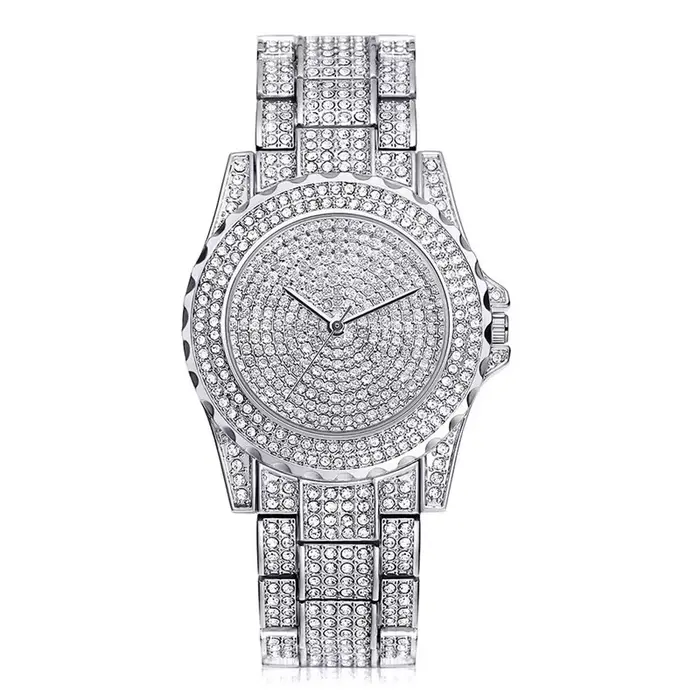 Feminino Relogio femmes montres cristal plein acier dames montre-bracelet Quartz femme reloj hombre