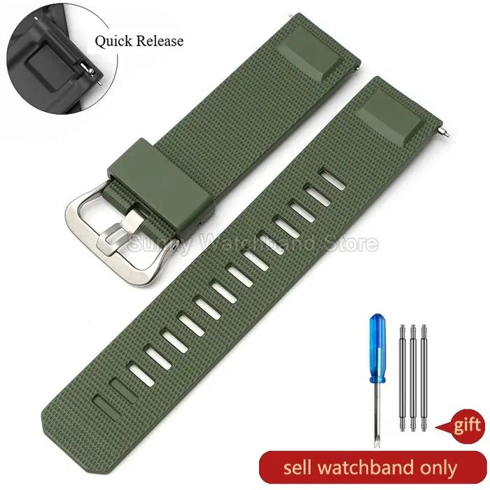 Bracelet de montre en caoutchouc pour Casio PRO TREK série PRT-B50/B70 PRW-35/51/61Y