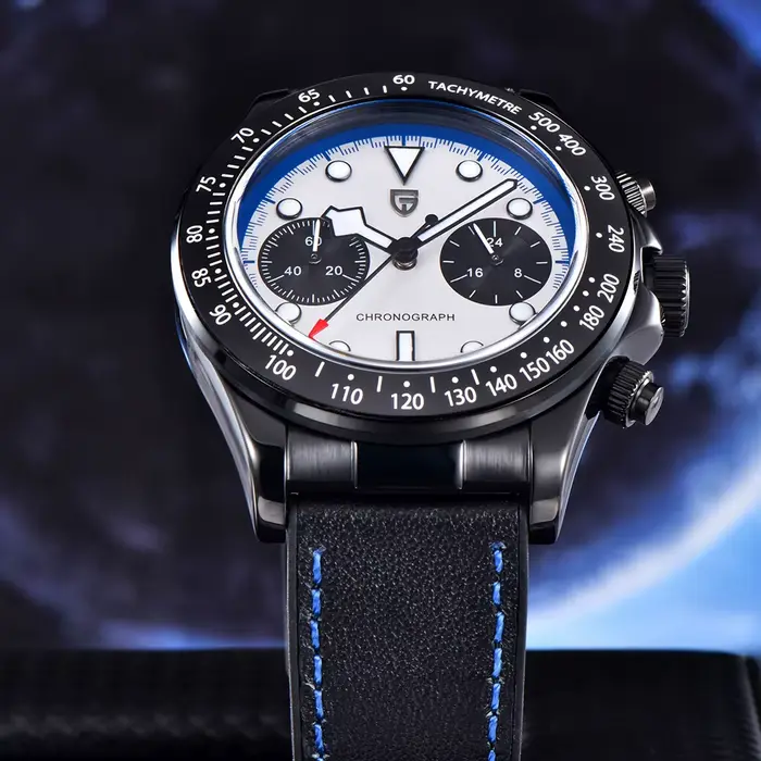 Montres Pagani Design Panda 2026, chronographe haut de gamme pour hommes d'affaires, miroir saphir, mouvement quartz VK64, montre sportive étanche pour hommes.