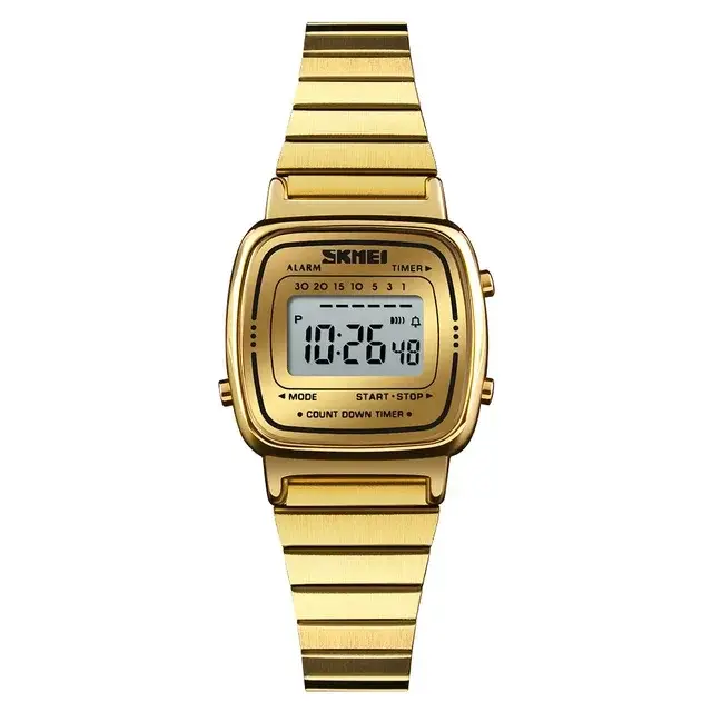 SKMEI 1901 luxe femmes montres petit cadran numérique Chrono calendrier Montre étanche dames Montre-bracelet horloge