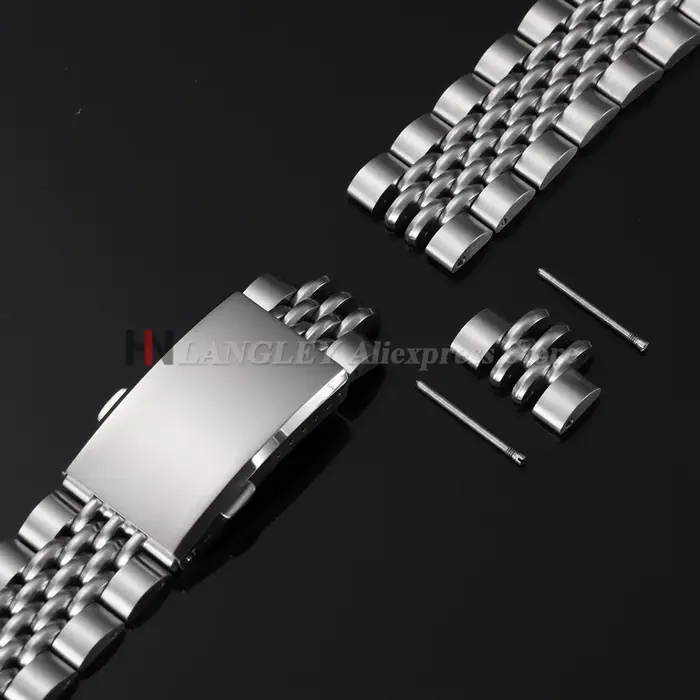 Bracelet de montre en acier inoxydable massif