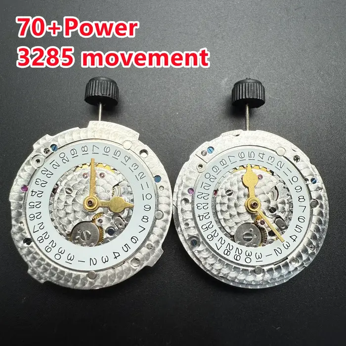 70 + heures de puissance shanghai 3285 GMT maître mouvement mécanique automatique balancier bleu hommes montre 4 aiguilles VR3285 pour 126710