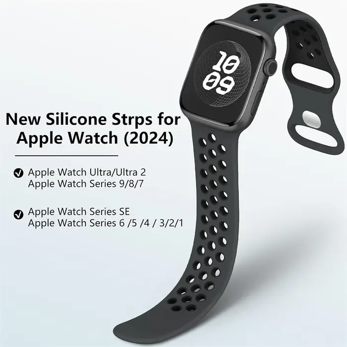 Bracelet de montre en Silicone pour Apple watch