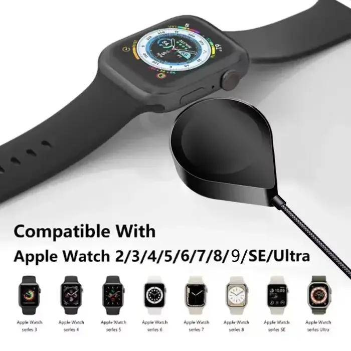 Câble USB C 3 en 2 pour chargeur Apple Watch