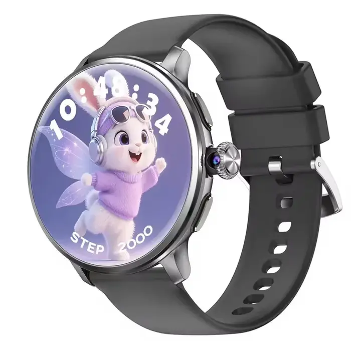 Montre connectée Android H88 avec carte SIM 4G LTE, super charge, GPS, caméra, appels vidéo, télécha