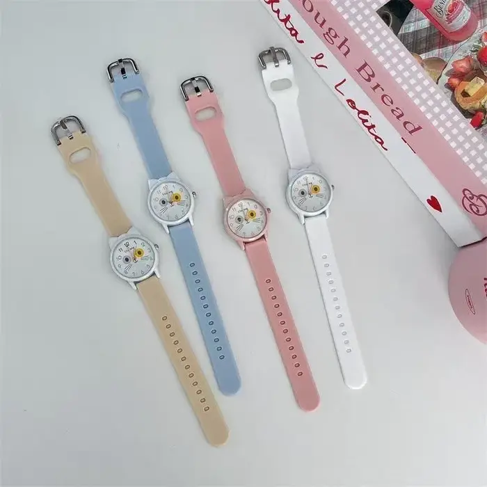 Montre pour enfants, style tendance, haute valeur ajoutée, pour élèves du primaire et du secondaire, montre à quartz simple et mignonne avec dessin animé