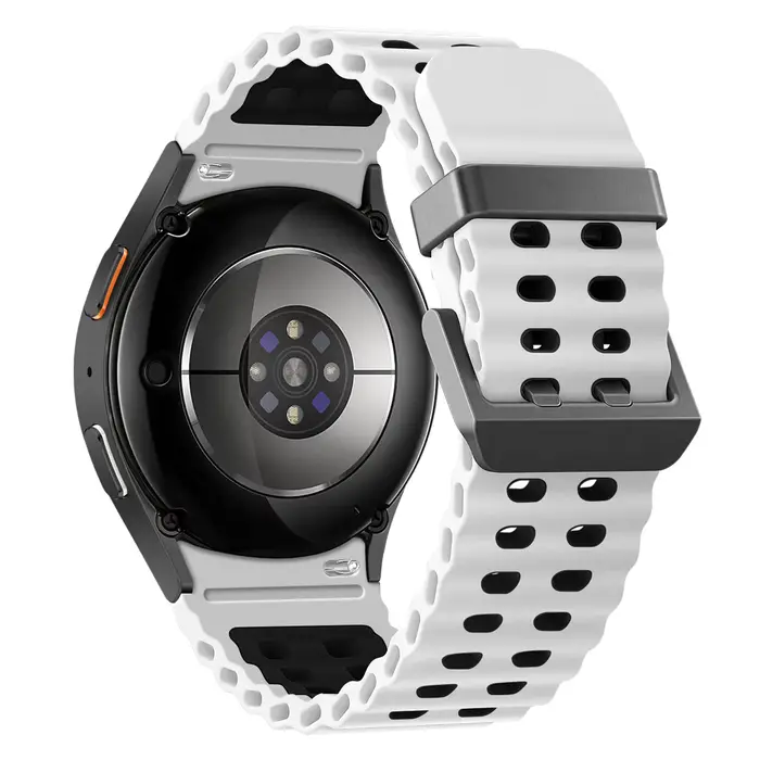 Bracelet marin pour Samsung Galaxy Watch 7 FE, sans espaces, Sport, en Silicone, Galaxy Watch 6 4 Cl