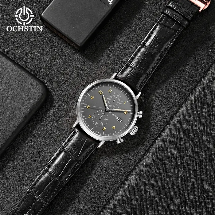 Ochstin prominente affaires haut de gamme nouvelle mode montres multi-fonctionnel mouvement à quartz étanche hommes cadeau wirstwatch