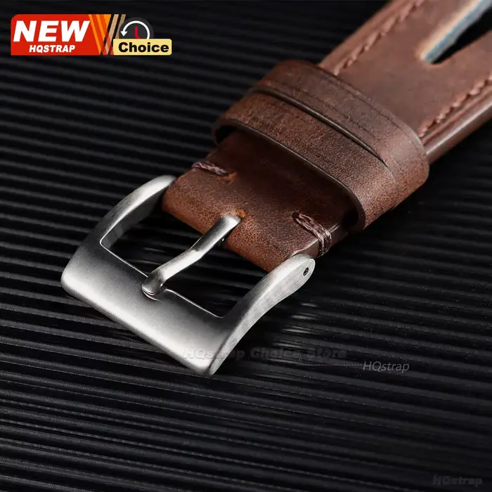Bracelet de montre en cuir souple respirant avec trous