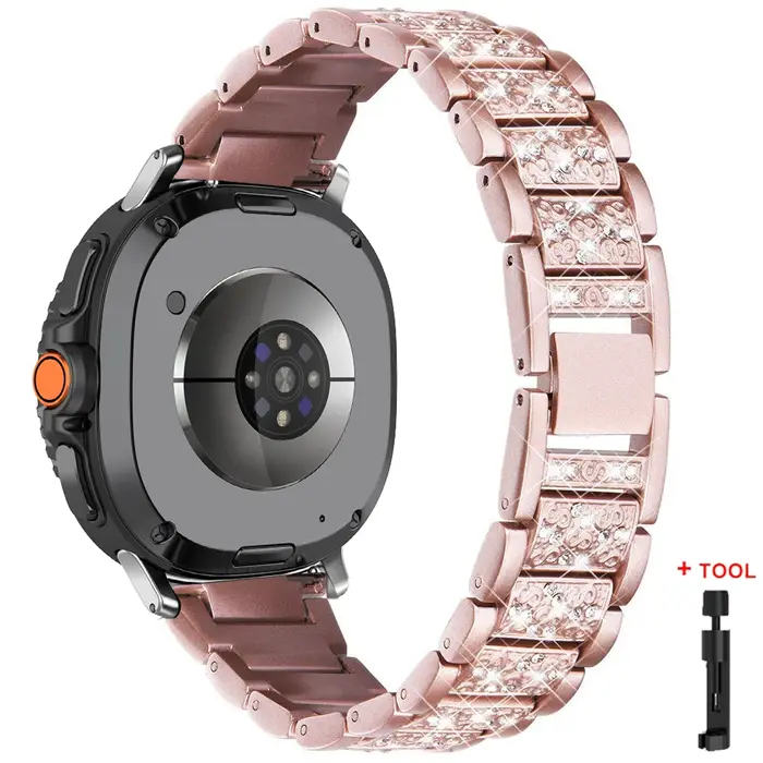 Bracelet femme pour Samsung Galaxy Watch 8 40mm 44mm Bracelet de remplacement Bracelet diamant de lu