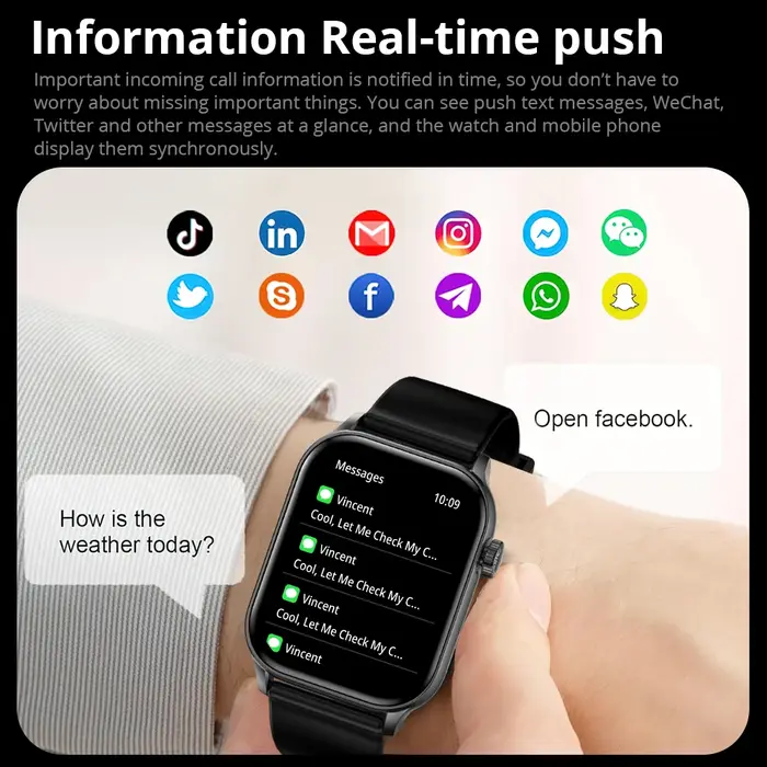 COLMI P78 AMOLED Smartwatch 1.95 ''affichage avec lampe de poche et appels vocaux plus de 100 modes