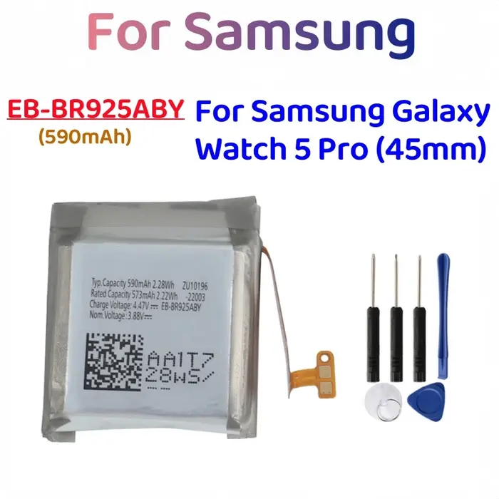 Nouvelle batterie de remplacement EB-BR900ABY EB-BR910ABY EB-BR925ABY pour Samsung Galaxy Watch 5 40MM 44MM