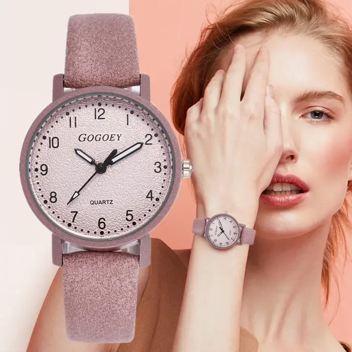 Vintage femmes montres bracelet en cuir décontracté Quartz montre-bracelet